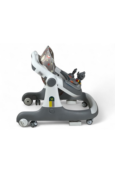 ALBADER 2 in 1 Baby Walker and Walking Trainer with Stair Fall Safety System, Baby Walker With Music