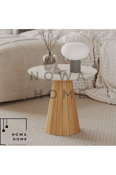 Nova Dizayn Köşeli Ahşap Yan Sehpa