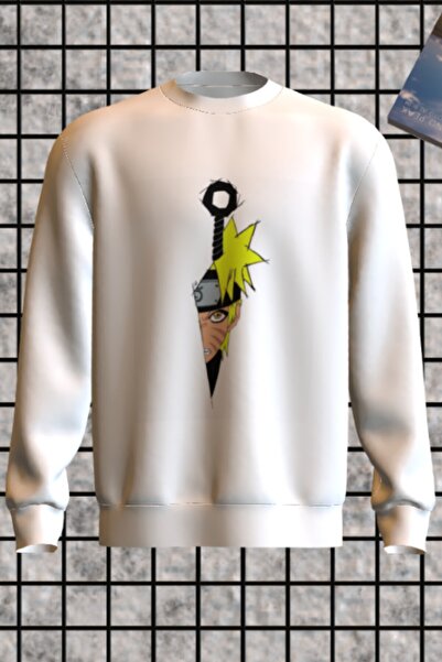 Unisex Oversize Anime Nakışlı sweatshirt #Sukuna