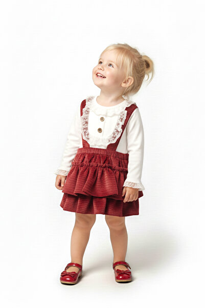 Baby Animals Baby Girl Girl Child Birthday Party Wedding Velvet Salopet Slopet Lace Long Sleeve Salopet