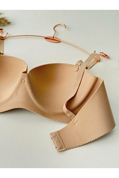 ENDAMIM Laser Cut Strapless Seamless Non-Marking Padded Recovery Bra - 502