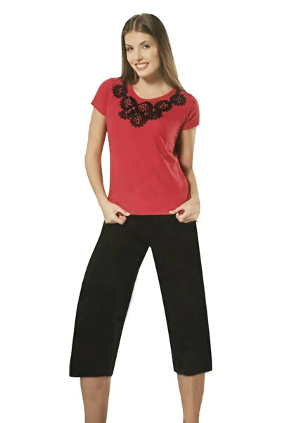 Findit Women's Laseli Pearl Capri Set 50016