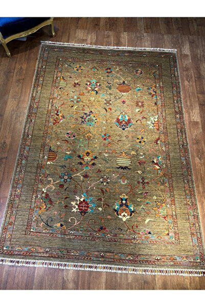 İpek El dokuma Afgan halısı