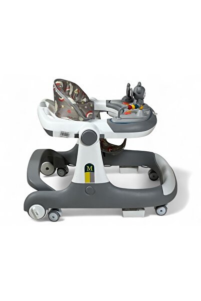 ALBADER 2 in 1 Baby Walker and Walking Trainer with Stair Fall Safety System, Baby Walker With Music