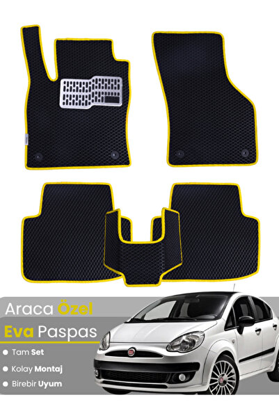 stiloto مجموعة كاملة من دواسات EVA متوافقة مع سيارة فيات بونتو إيفو (2009-201...