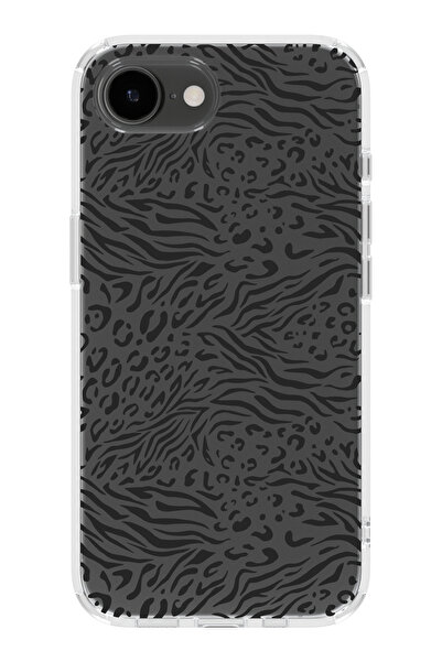 moonset Iphone 16E Uyumlu Desen Tasarımlı Baskılı Şeffaf Telefon Kılıfı