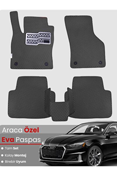 stiloto AUDİ A5 (2016-2025) Uyumlu EVA Paspas Tam Set–Araca Özel,Su Geçirmez,...