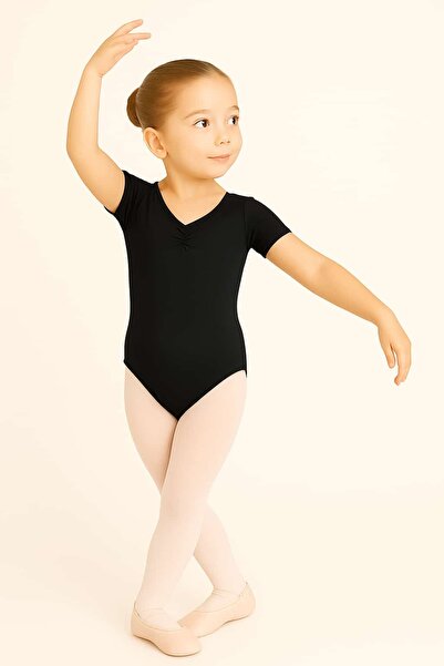 Ada Kostüm Tasarım بدلة رقص الباليه والجمباز ذات الأكمام القصيرة والمشدودة من...