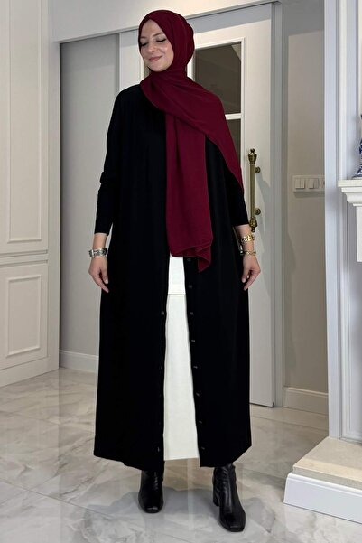 Rabia Şamlı Ferace Knitwear Cardigan Black