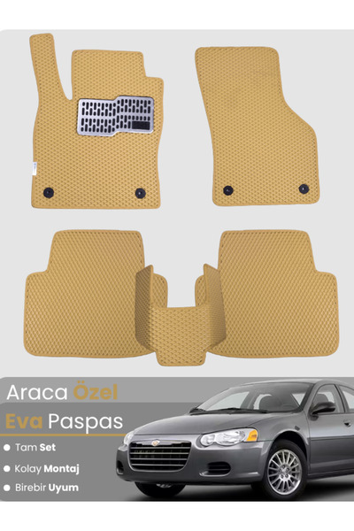 stiloto مجموعة كاملة من دواسات EVA متوافقة مع كرايسلر سيبرينج (2007-2010) - م...