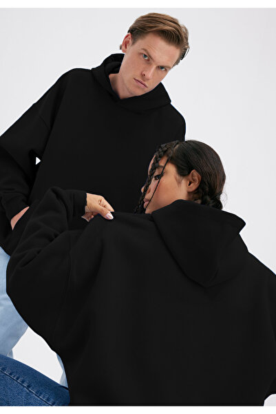 SELF CONTROL Hanorac simplu, cu glugă, iarnă, țesătură moale și groasă - școa...