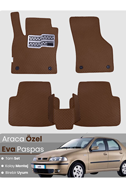 Figapp FİAT ALBEA (2002-2005) Uyumlu EVA Paspas Tam Set–Araca Özel,Su Geçirme...