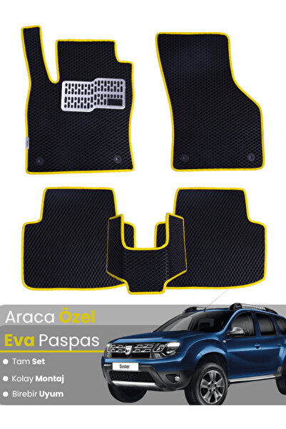 Genel Markalar DACİA DUSTER (2009-2017) Uyumlu EVA Paspas Tam Set–Araca Özel,...