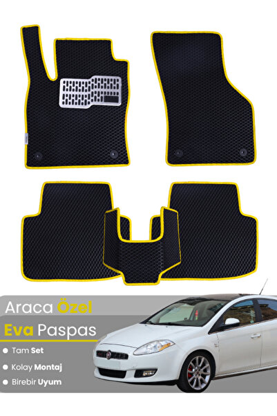 stiloto مجموعة كاملة من دواسات EVA متوافقة مع سيارة فيات برافو (2007-2014) - ...