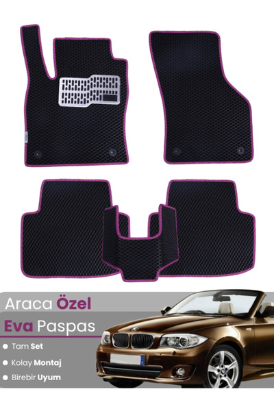 stiloto مجموعة كاملة من حصائر EVA متوافقة مع سيارة BMW الفئة 1 E88 كابريو (20...