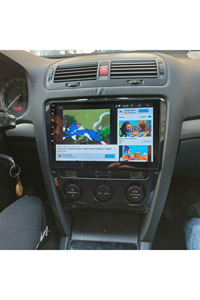 MaxTech Navigatie Skoda Octavia 2 pre-facelift (2004-2008) dedicata, 2 GB Ram 32 GB Rom, Carplay & Android