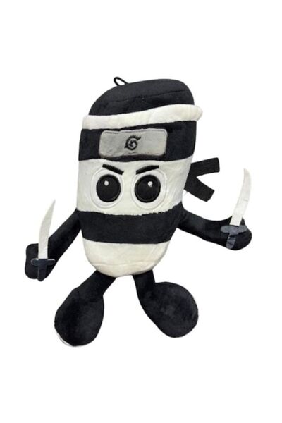 OEM Jucărie de plus Cappuccino Assassino Silenzioso, Alb-Negru, 35cm