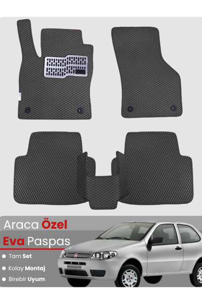 stiloto مجموعة كاملة من دواسات EVA متوافقة مع سيارة فيات لينيا (2007-2018) - ...