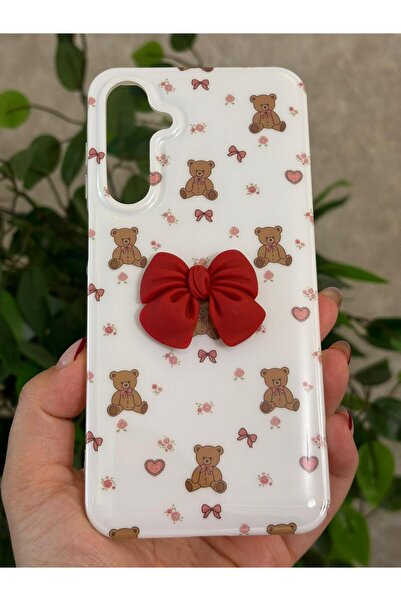 Hatreds Samsung Galaxy A17 Kılıf Fiyonk Kurdele Tasarımlı Desenli Kamera Koru...