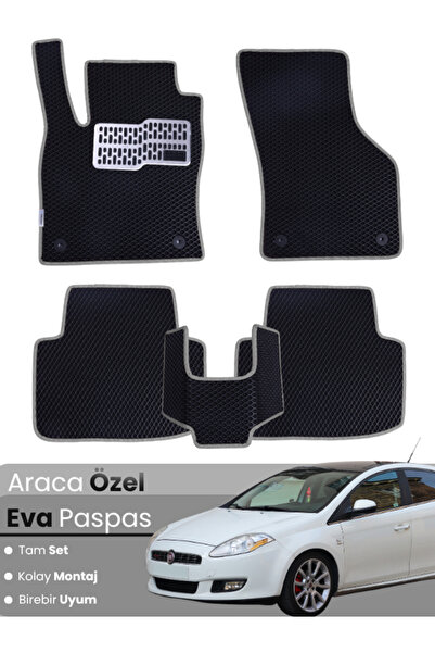 Genel Markalar FİAT BRAVO (2007-2014) Uyumlu EVA Paspas Tam Set–Araca Özel,Su...