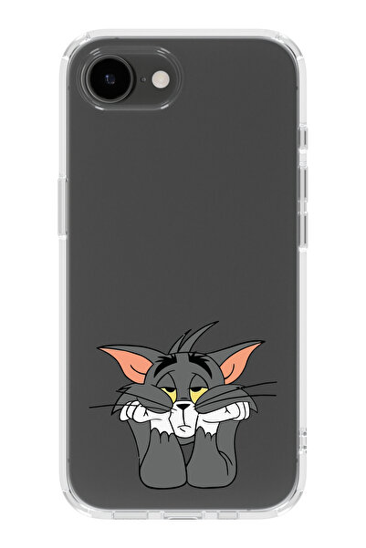 moonset Iphone 16E Uyumlu Tom Tasarımlı Baskılı Şeffaf Telefon Kılıfı