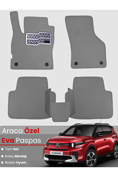 Genel Markalar CİTROEN C3 AİRCROSS (2017-2025) Uyumlu EVA Paspas Tam Set–Arac...