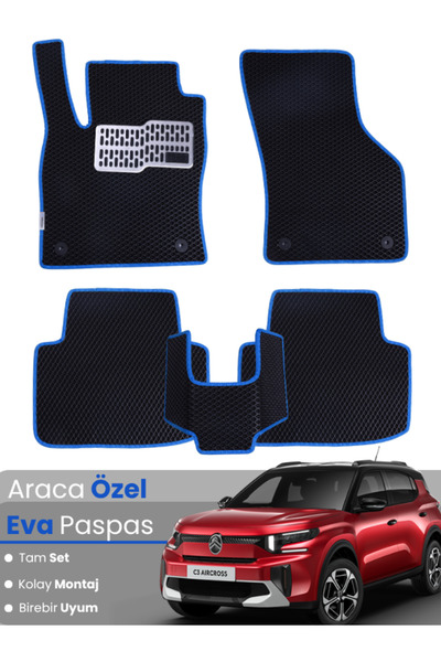 Guerrino مجموعة كاملة من دواسات EVA متوافقة مع سيتروين C3 Aircross (2017-2025...