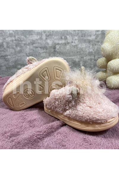 Intisimo Papuci pentru copii, grădiniță, călduroși, cu elastic, roz deschis - 26