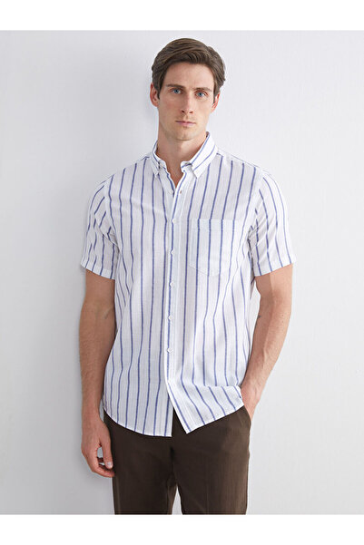 LC Waikiki قميص رجالي مخطط من Shining Store من مجموعة Shining Choices STANDAR...