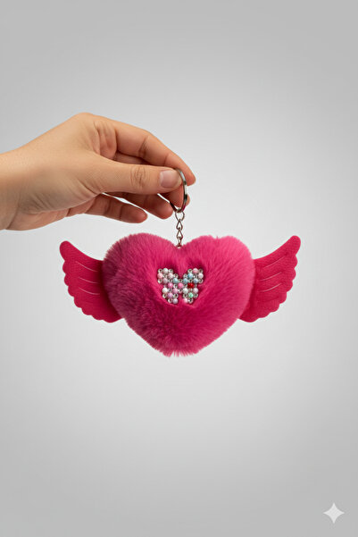 KANİNCHEN Αξεσουάρ τσάντας με μπρελόκ με φιγούρα πεταλούδας Χαριτωμένο βελούδ...