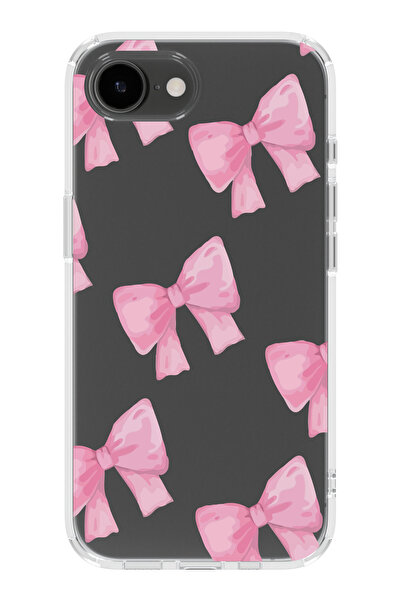 moonset Iphone 16E Uyumlu Fiyonklar Tasarımlı Baskılı Şeffaf Telefon Kılıfı