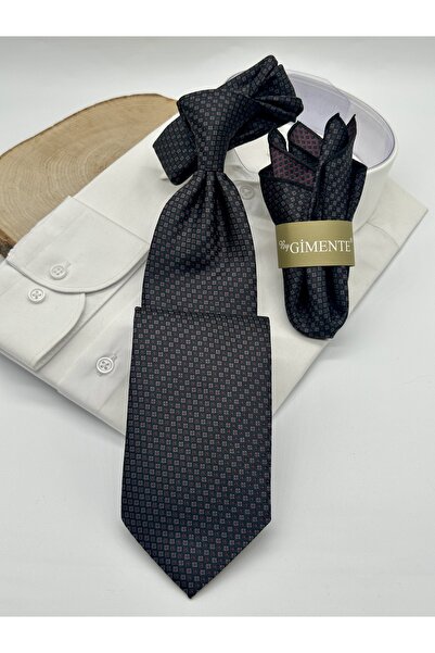 Gutiero ربطة عنق كلاسيكية منقوشة باللون الأسود