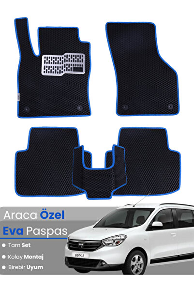 Genel Markalar DACİA LODGY 5 KİŞİLİK (2012-2022) Uyumlu EVA Paspas Tam Set–Ar...