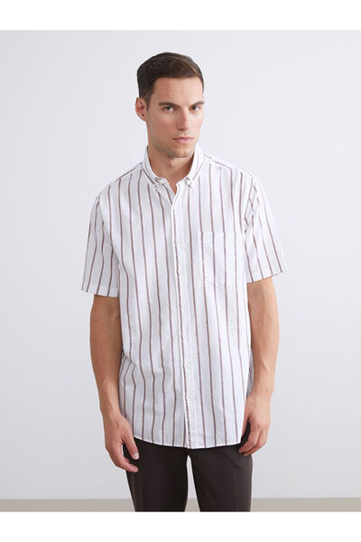 LC Waikiki قميص رجالي مخطط من Shining Store من مجموعة Shining Choices STANDAR...