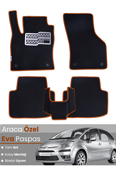 stiloto مجموعة كاملة من دواسات EVA متوافقة مع سيتروين C4 بيكاسو (2006-2012) -...