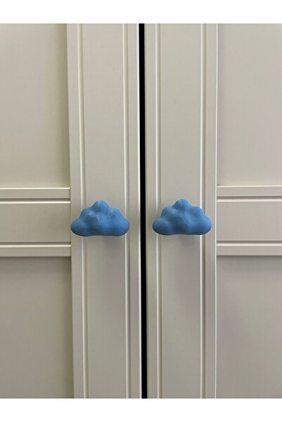 Dot Design Çocuk Odası Kulpları - Mavi Bulut Kulp (Tekli)
