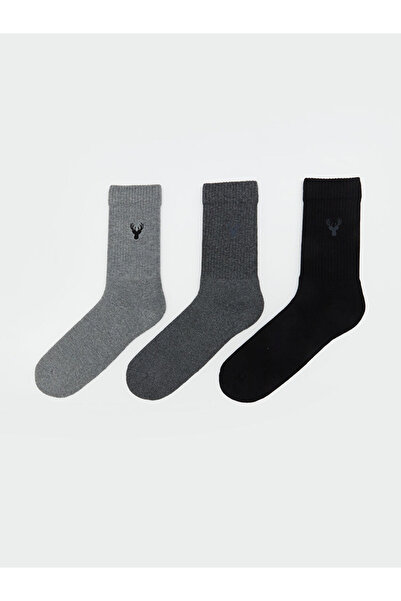 LC Waikiki Quality Parts from Celebi Store |   Embroidered Men's Socks 3-Piece