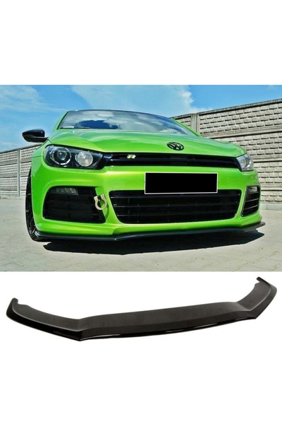 AkmTuning Vw Scirocco R Tampon Ön Lip Parlak Siyah Plastik Ön Ek Karlık