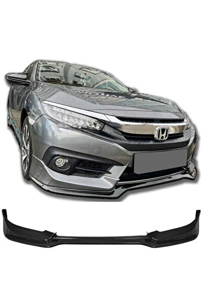 AkmTuning Honda Civic Fc5 Mugen Ön Ek Karlık Plastik Mat Siyah 2016 2017 2018...