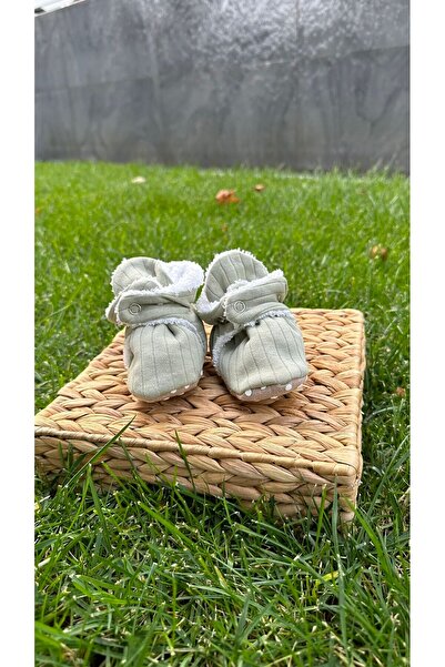 BabyDia Striped Non-Slip Sole Booties