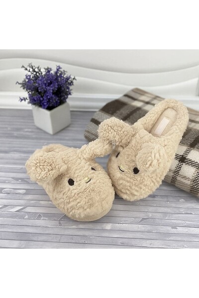 Intisimo Papuci, Femei, Iepuraș, Material Călduros, 36 -> 41, Bej - 39