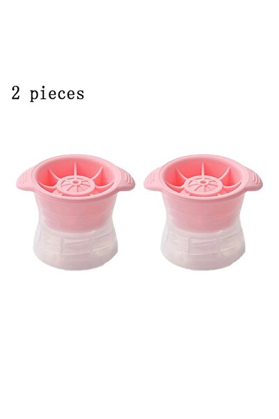 Choice1 2 pink ones 2pcs Bar Whiskey Round Ice Cube Maker Silicone Large Ball...