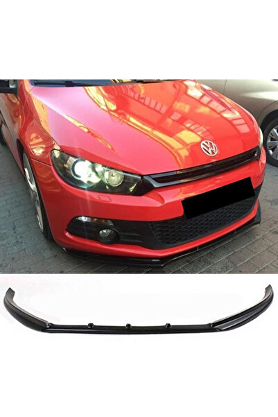 AkmTuning Vw Scirocco Ön Lip Parlak Siyah Plastik Ön Ek Karlık 2008 - 2017