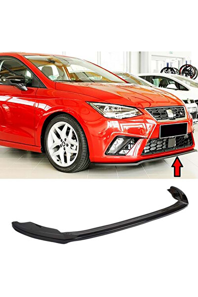 AkmTuning Seat ibıza MK5 Rieger Ön Lip Parlak Siyah Plastik Ön Ek Karlık 2017...
