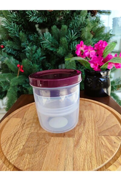 Madame Coco Dieppe Plum 3-Piece Snack Container - 10.2 X 10.2 X 11.3 cm