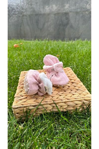 BabyDia Striped Non-Slip Sole Booties