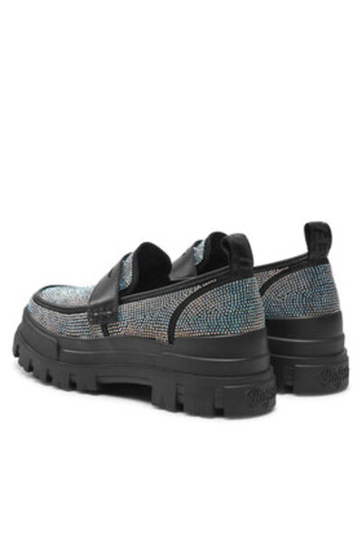 Buffalo γυναικεία μοκασίνια 1624064 μαύρα