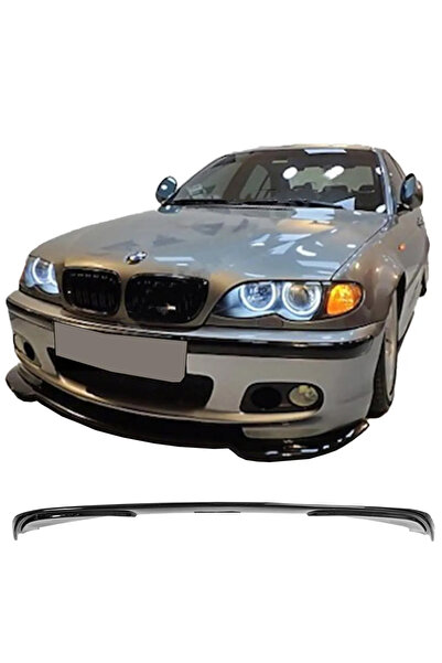 AkmTuning Bmw E46 MTech Ön Lip Parlak Siyah Plastik Ön Ek Karlık 1997 1998 19...