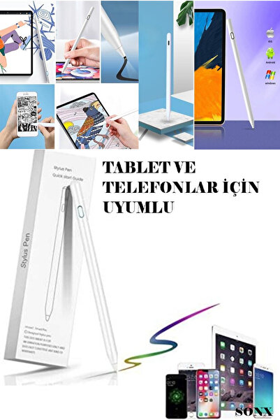 sonx Evrensel Tablet ve Dokunmatik Telefonlarla Uyumlu Hassas Çizim ve Tasarı...