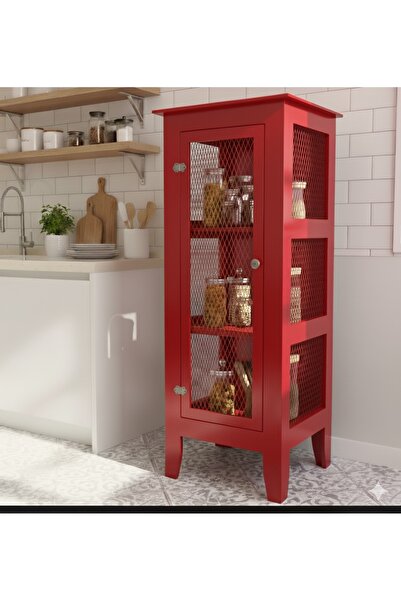 Bypinaryuksel Telli Uzun Dolap(kırmızı)